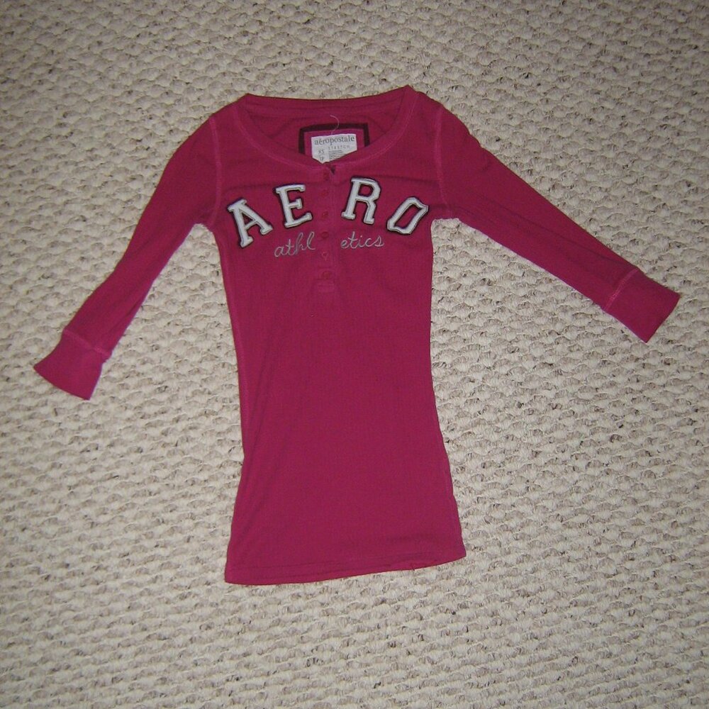aeropostale quarter sleeve henley